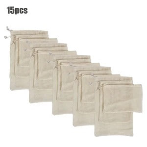 Cotton Drawstring Mesh Bags for Fruits and Vegetables