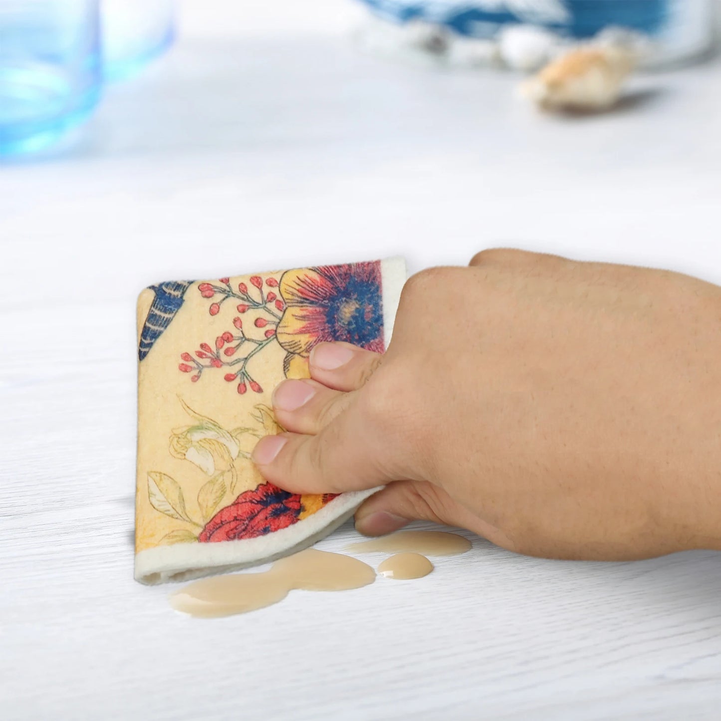 Kitchen Cleaning Cloths Dish Towels Cellulose Cotton Cleaning Cloths