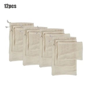 Cotton Drawstring Mesh Bags for Fruits and Vegetables