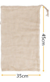 Cotton Drawstring Mesh Bags for Fruits and Vegetables
